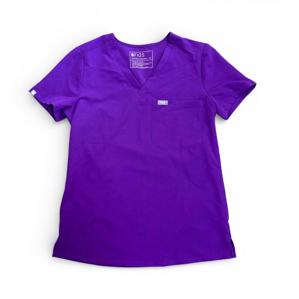 Figs Catarina One-Pocket Scrub Top™ Purple Size XS